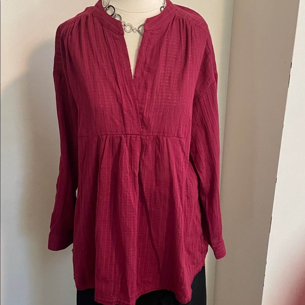 NWT Burgundy Women's Top by GiGiO size small